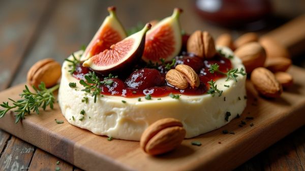 Indulge in the creamy sweetness of Boursin fig and 3 nuts